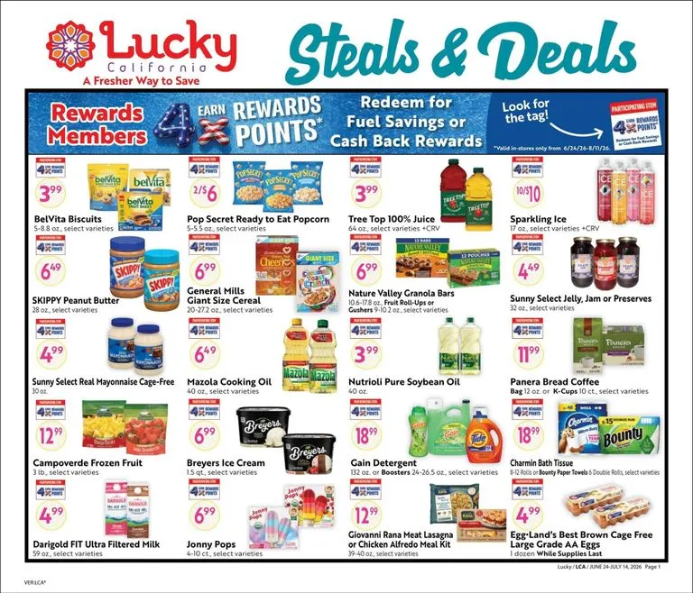 Lucky Supermarkets Weekly Ad Jun 24 - Page 1