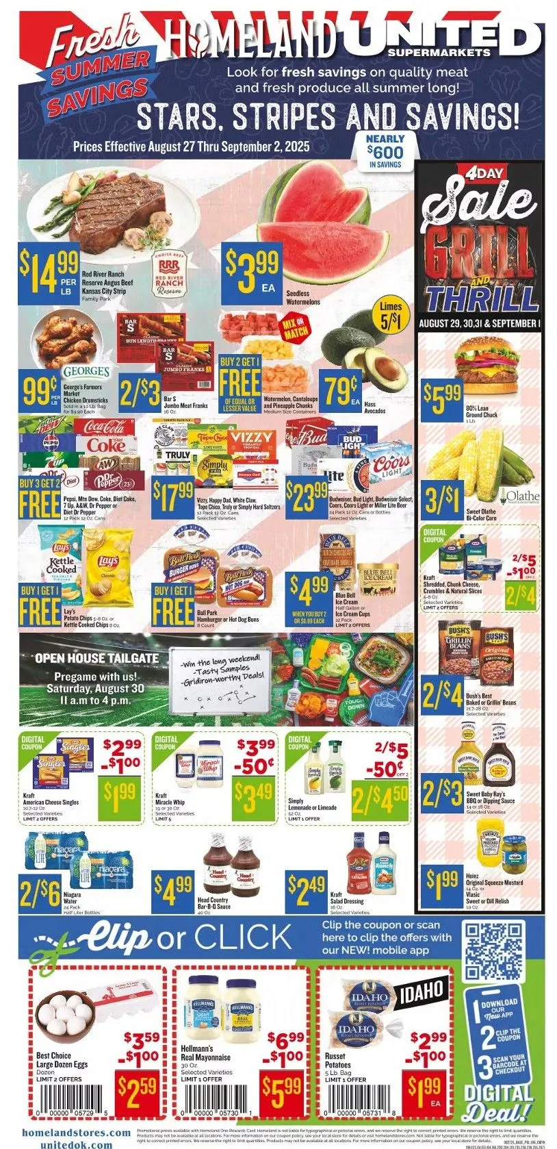 Homeland Weekly Ad Aug 27 - Page 1