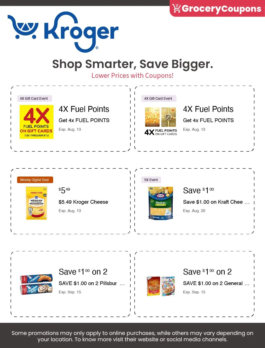 Grocery Coupon Weekly Ad Aug 8 - Page 1