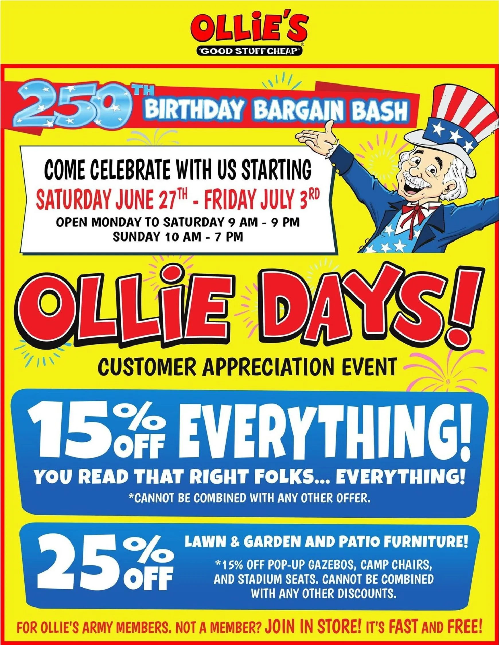 Ollie’s Weekly Ad Jun 27 - Page 1