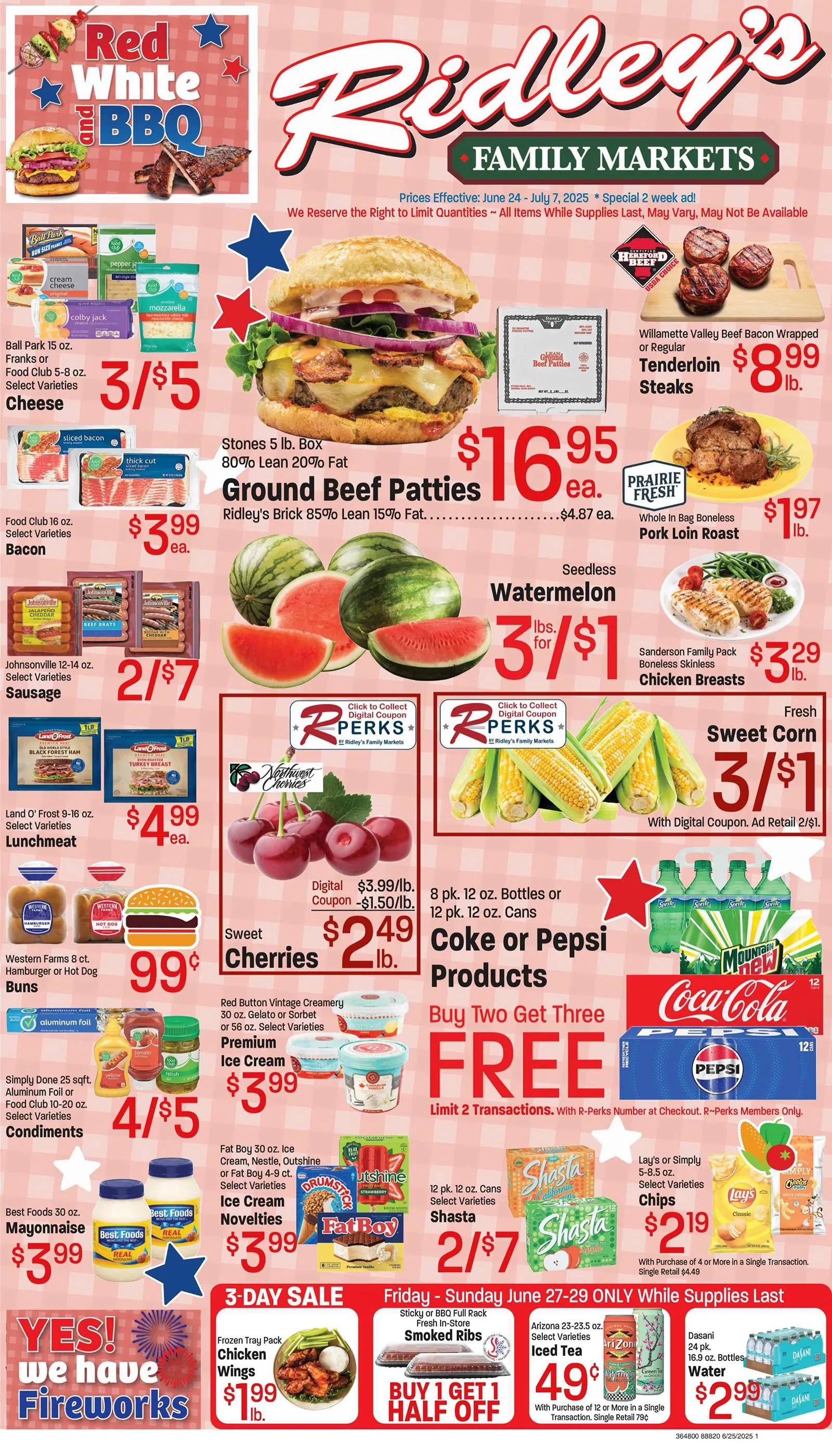 Ridley’s Family Markets Weekly Ad Jun 24 - Page 1