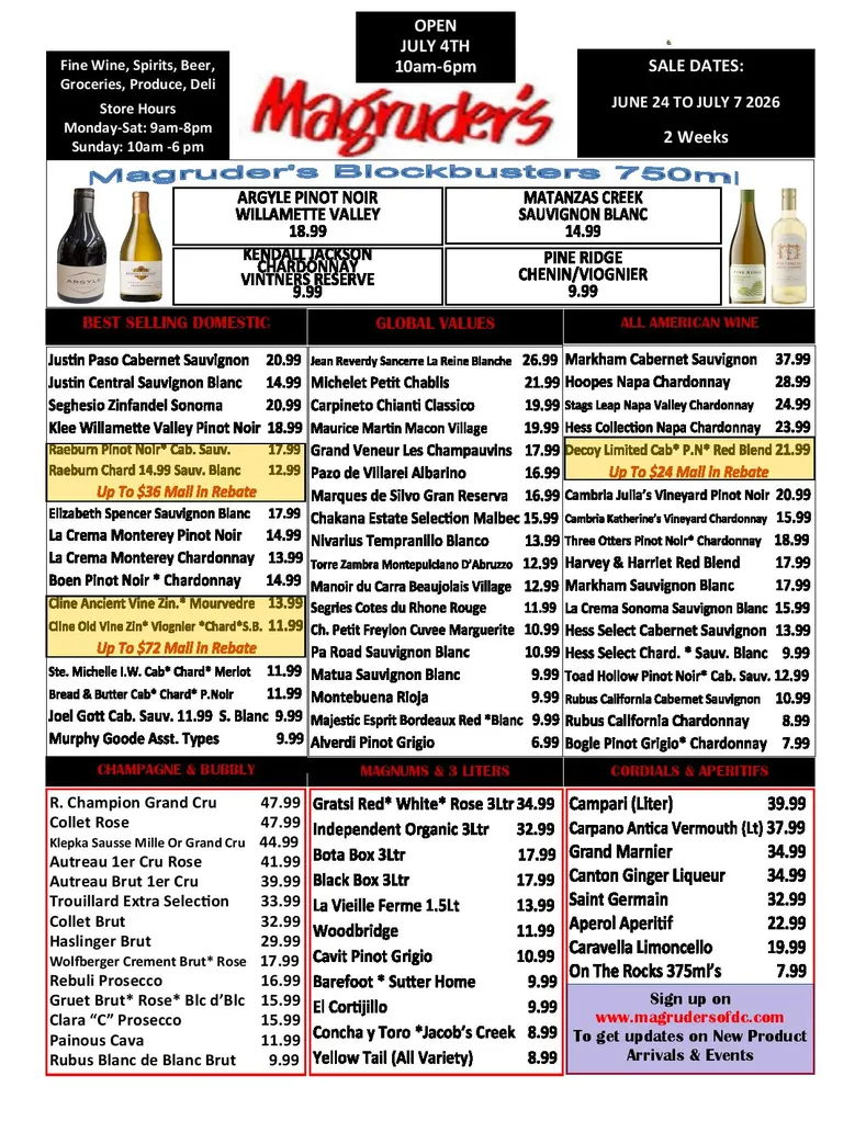 Magruder’s Weekly Ad Jun 24 - Page 1