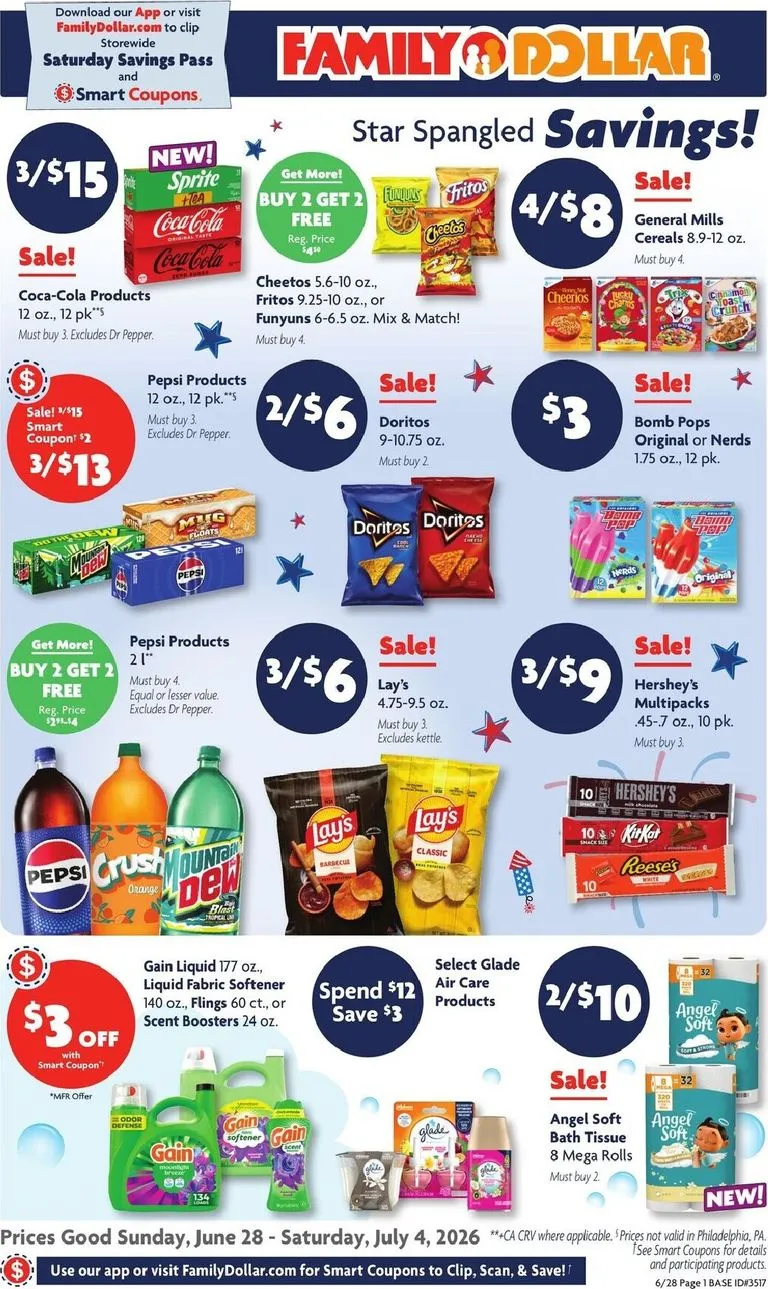 Family Dollar Weekly Ad Jun 28 - Page 1