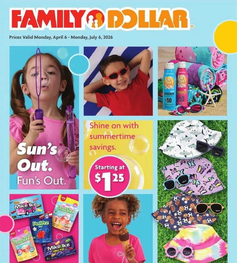 Family Dollar Weekly Ad Apr 6 - Page 1