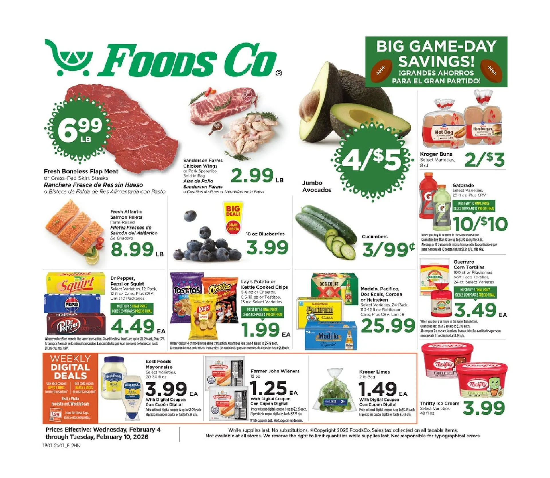 Foods Co. Weekly Ad Feb 4 - Page 1