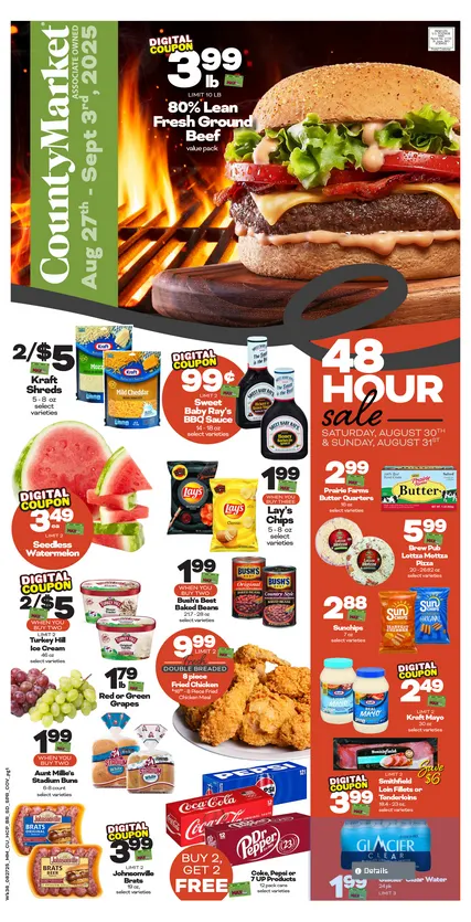 County Market Weekly Ad Aug 27 - Page 1