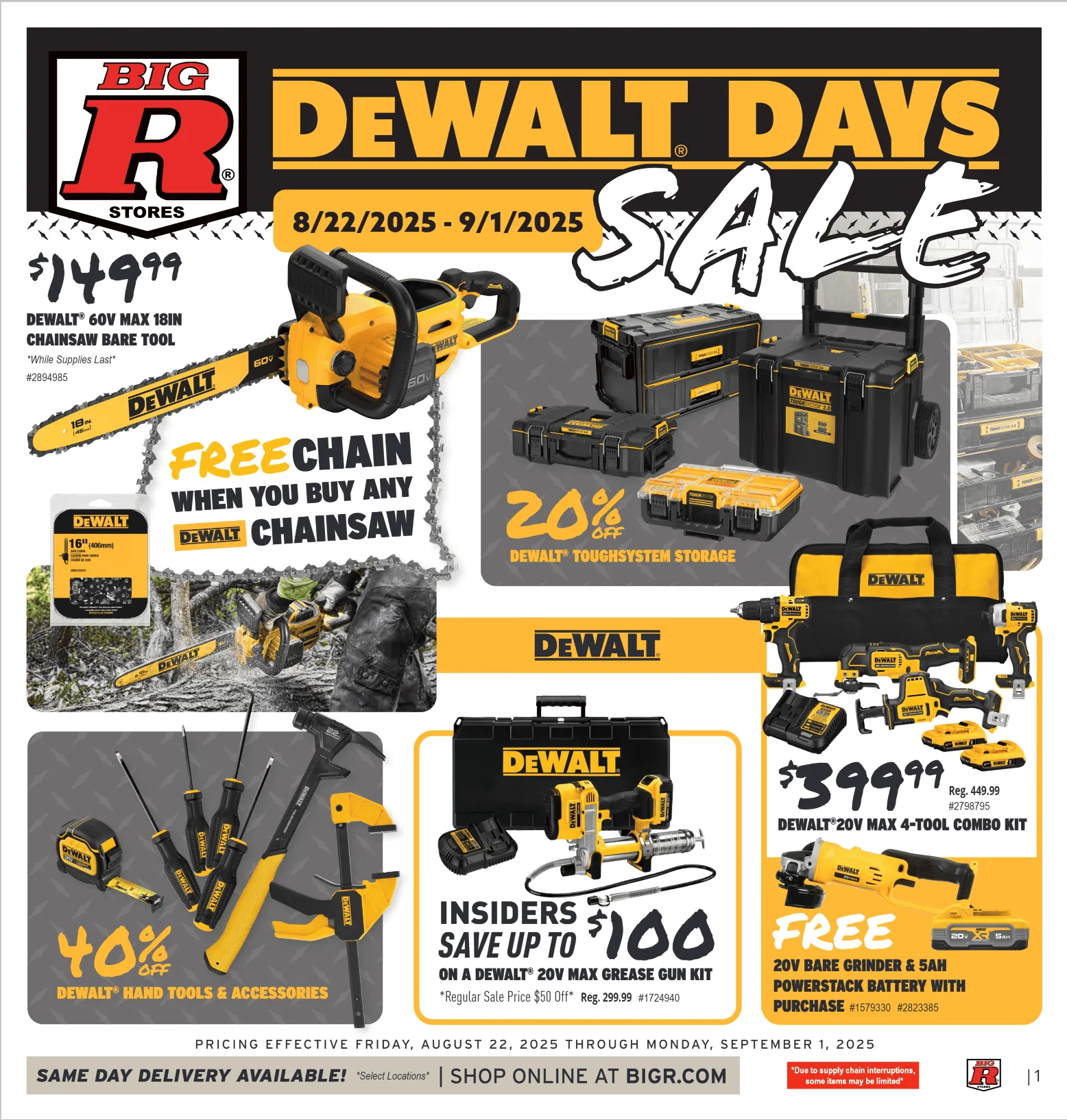 Big R Weekly Ad Aug 20 - Page 1
