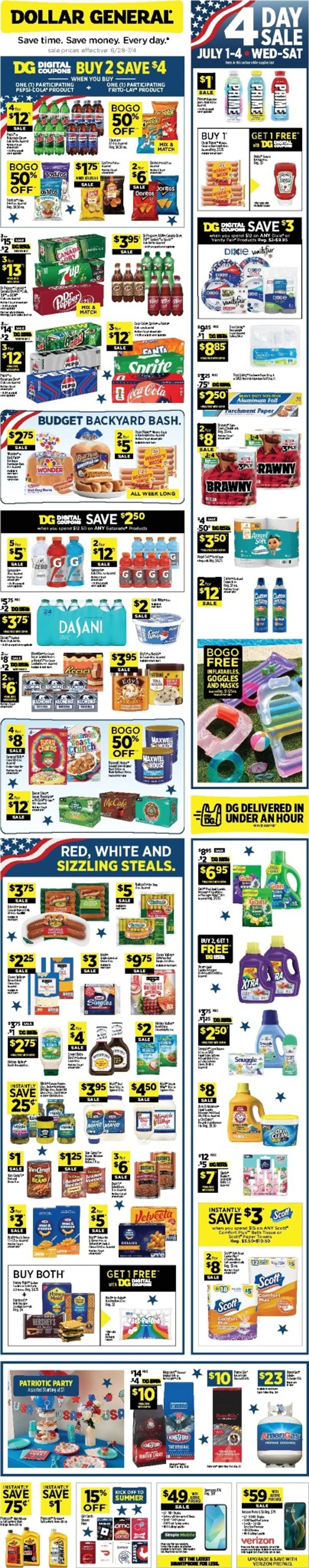 Dollar General Weekly Ad Jun 28 - Page 1