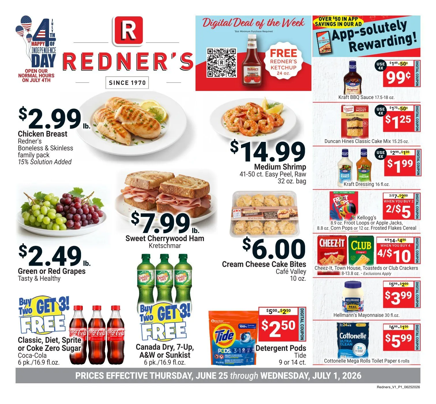 Redner’s Market Weekly Ad Jun 25 - Page 1