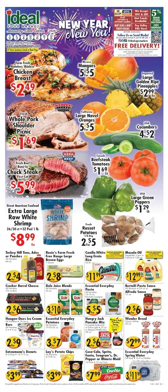 Ideal Food Basket Weekly Ad Jan 2 - Page 1