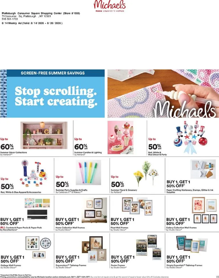 Michaels Weekly Ad Jun 14 - Page 1