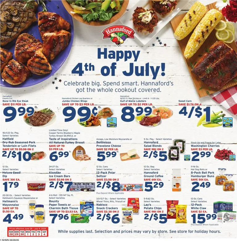 Hannaford Weekly Ad Jun 28 - Page 1
