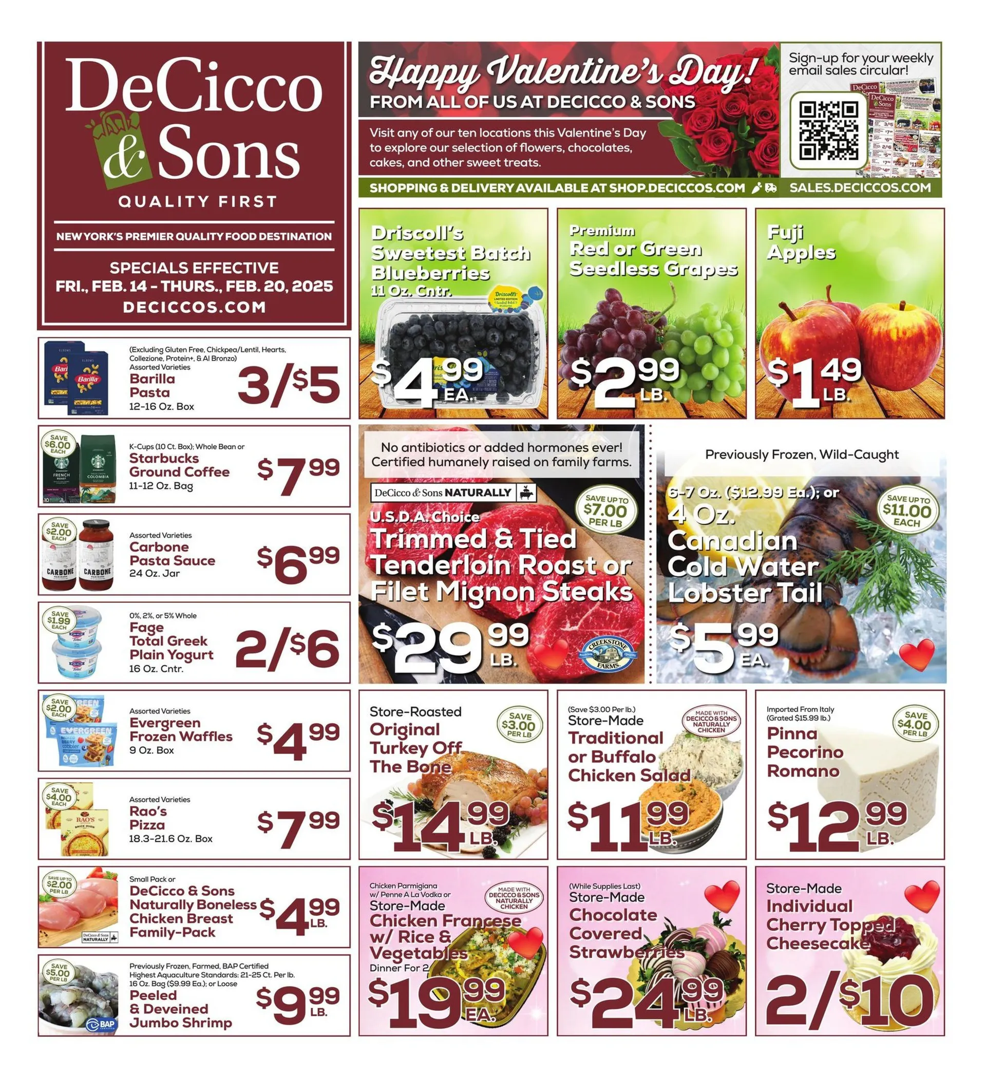 DeCicco & Sons Weekly Ad Feb 14 - Page 1
