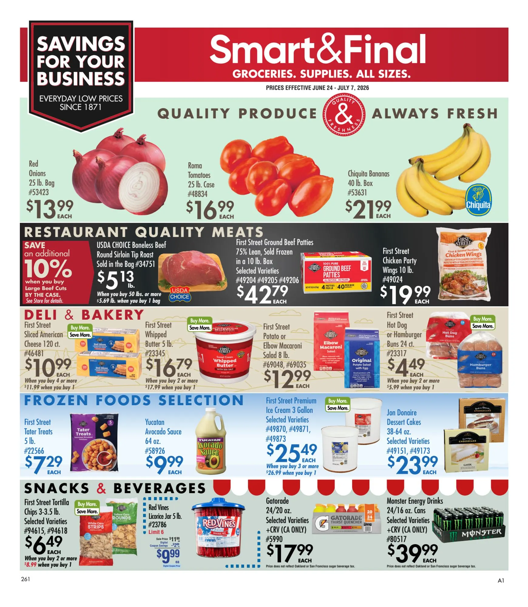 Smart and Final Weekly Ad Jun 24 - Page 1