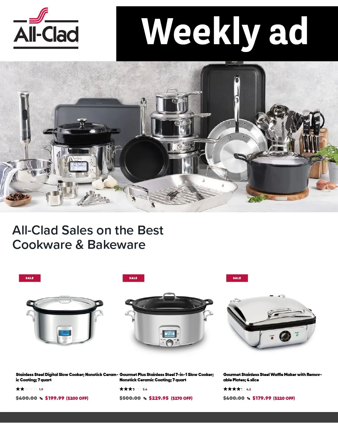 All-Clad Weekly Ad Apr 23 - Page 1
