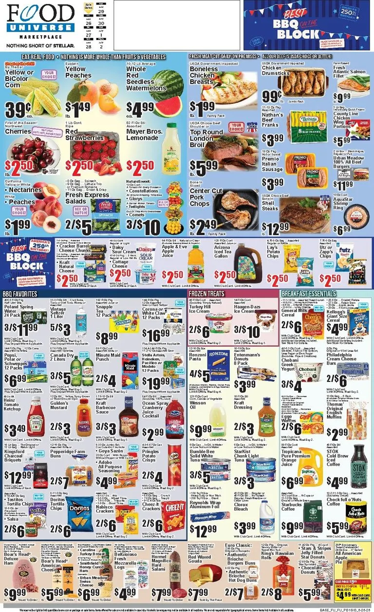 Food Universe Weekly Ad Jun 26 - Page 1