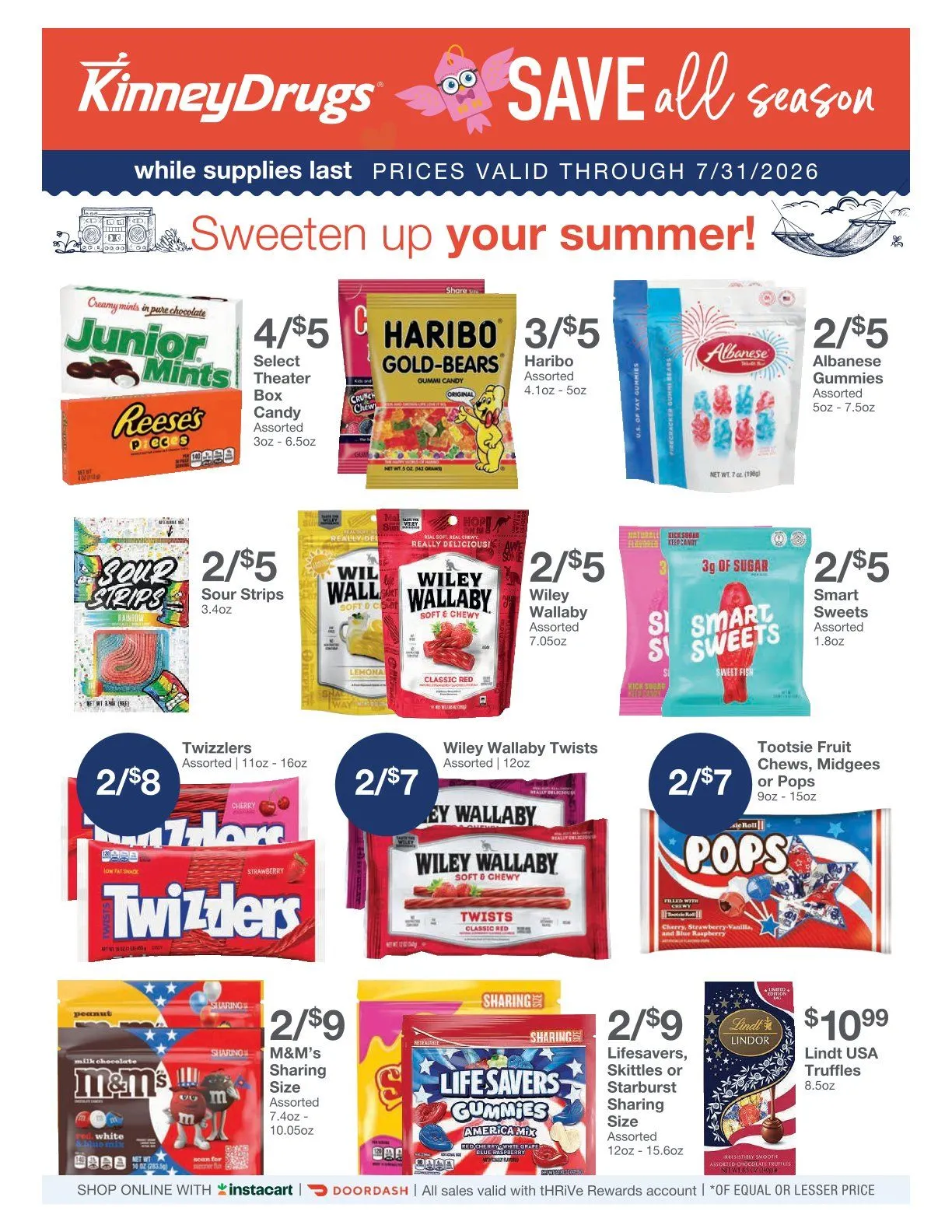 Kinney Drugs Weekly Ad Jul 1 - Page 1