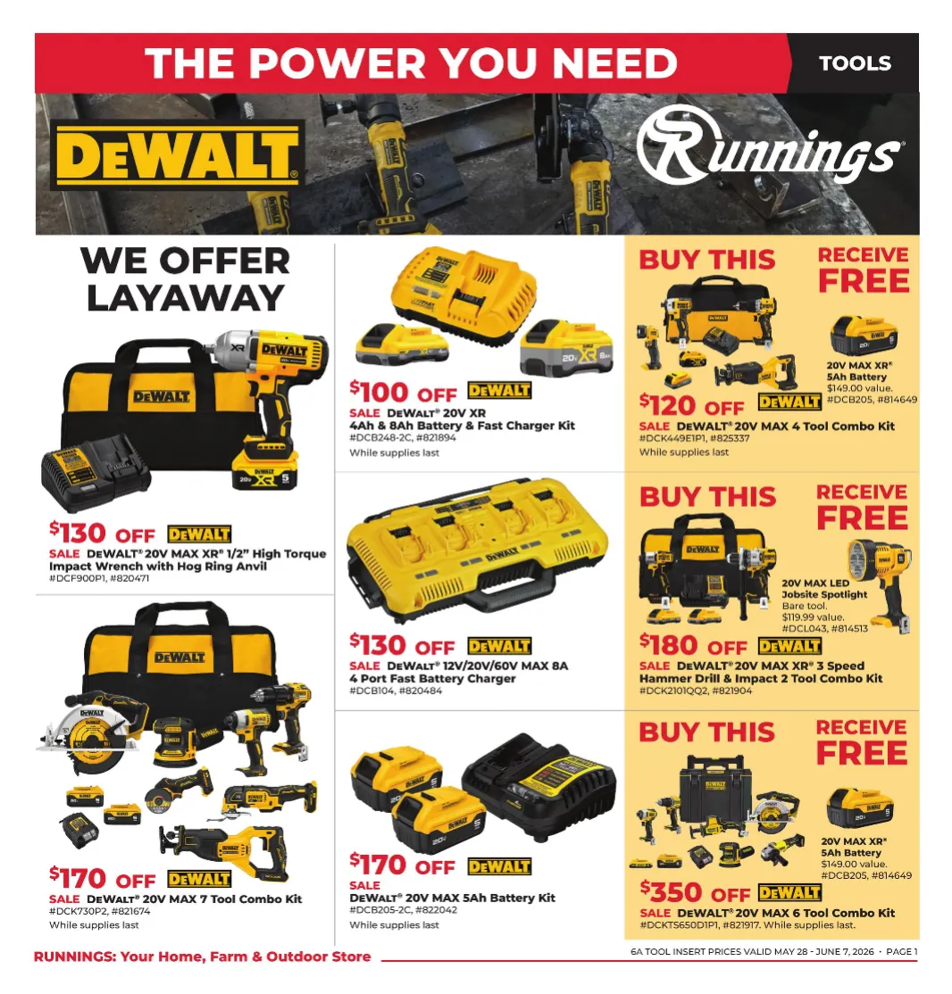 Runnings Weekly Ad May 28 - Page 1