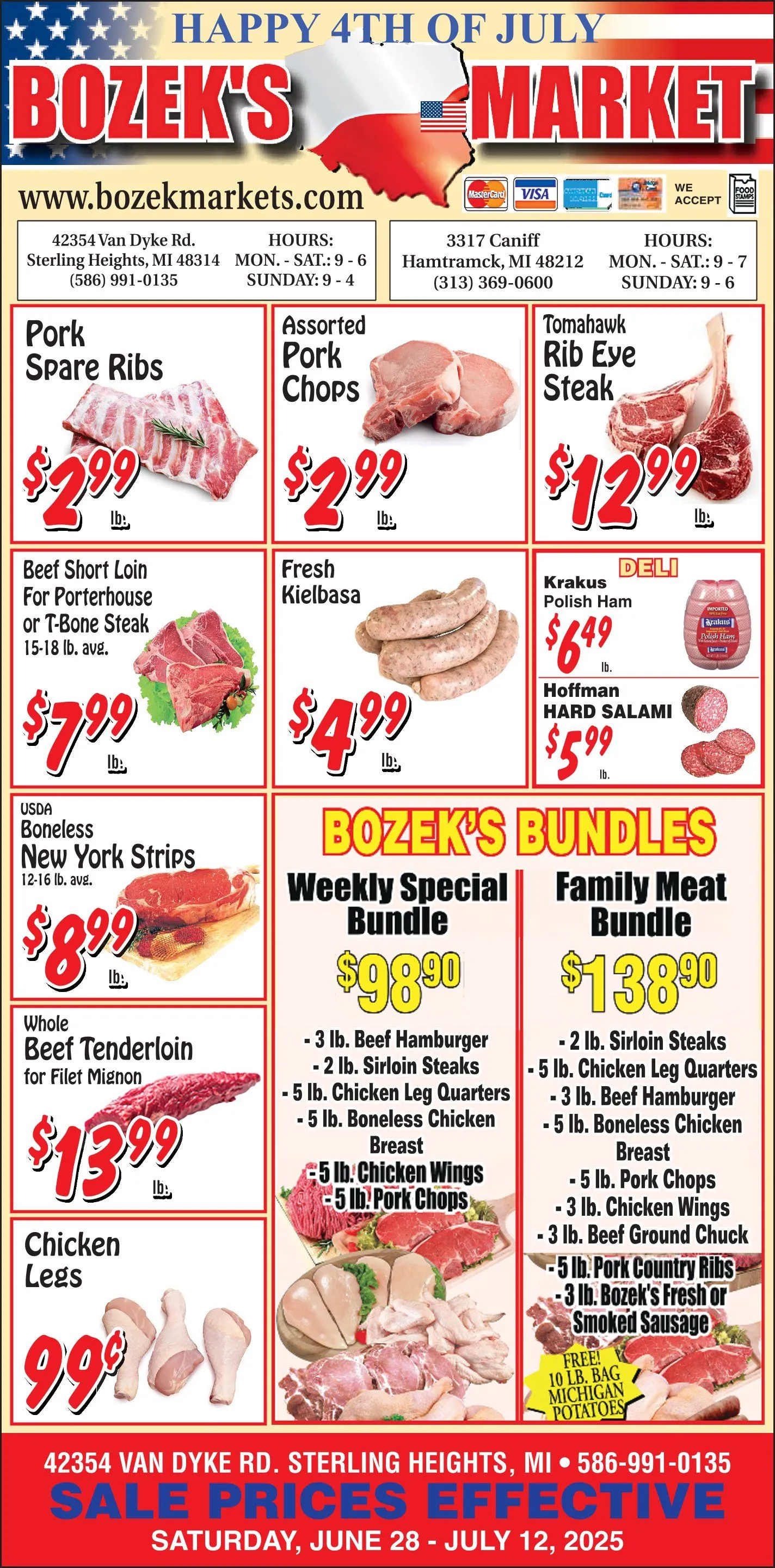 Bozek’s Market Weekly Ad Jun 28 - Page 1