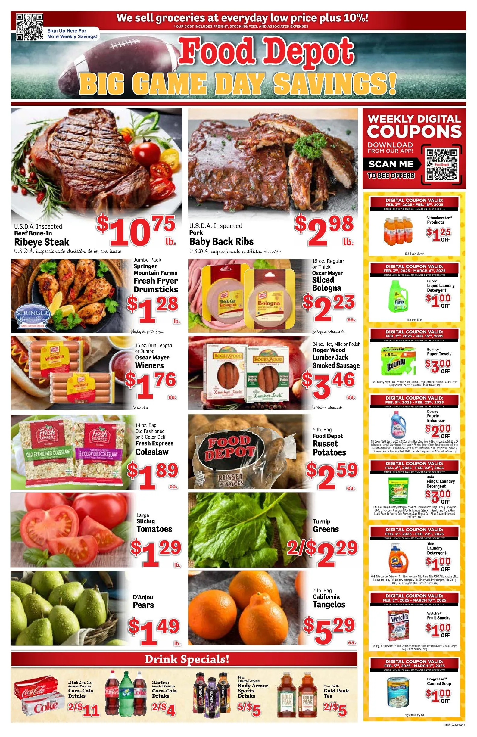 Food Fest Depot Weekly Ad Feb 7 - Page 1