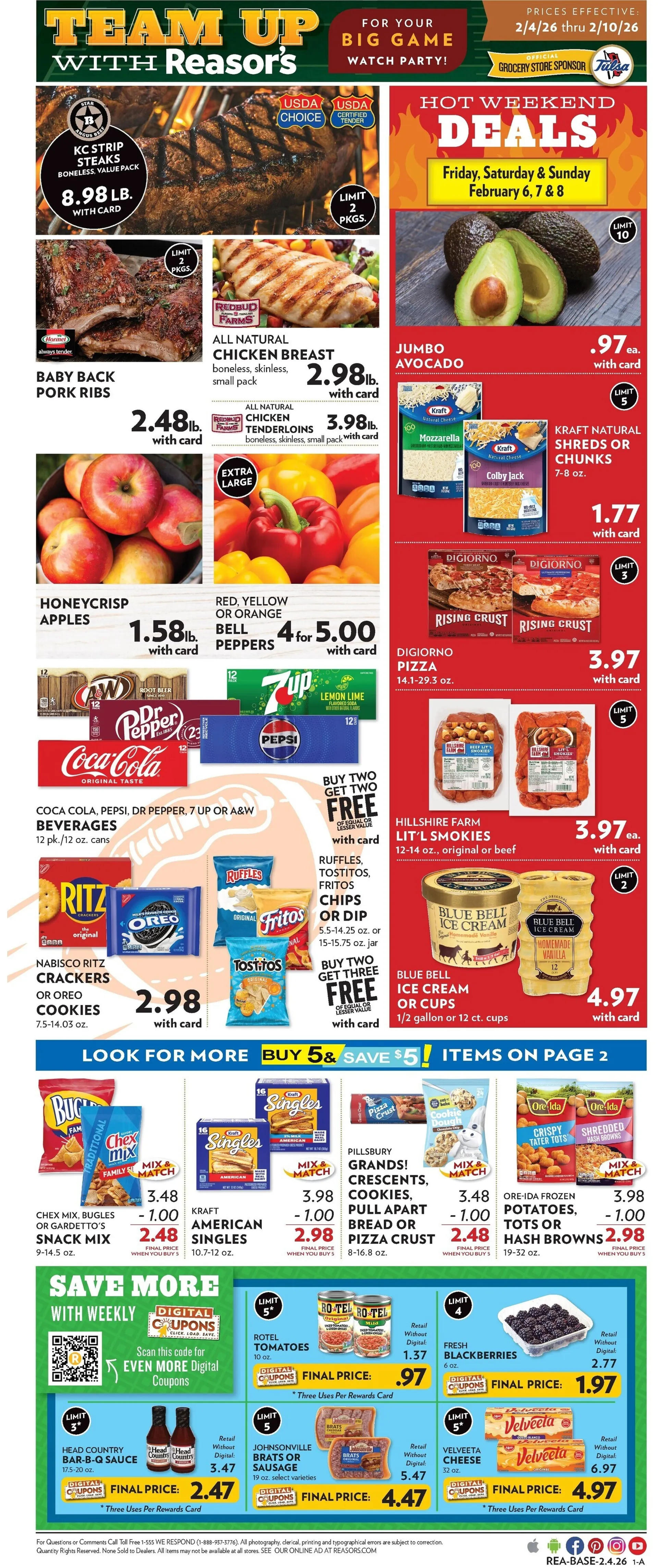 Reasor’s Weekly Ad Feb 4 - Page 1