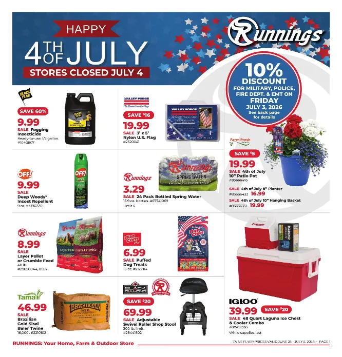 Runnings Weekly Ad Jun 25 - Page 1