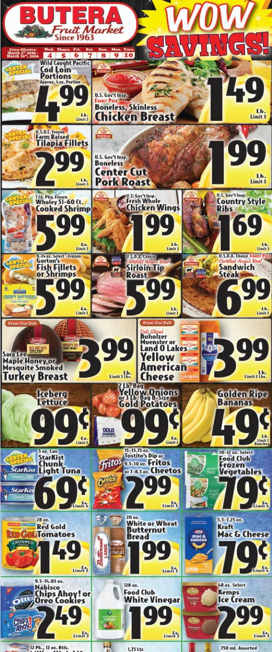 Butera Weekly Ad Mar 4 - Page 1